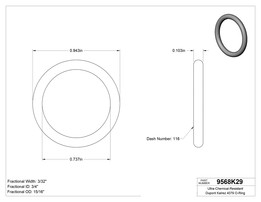 Technical drawing - 9568K29